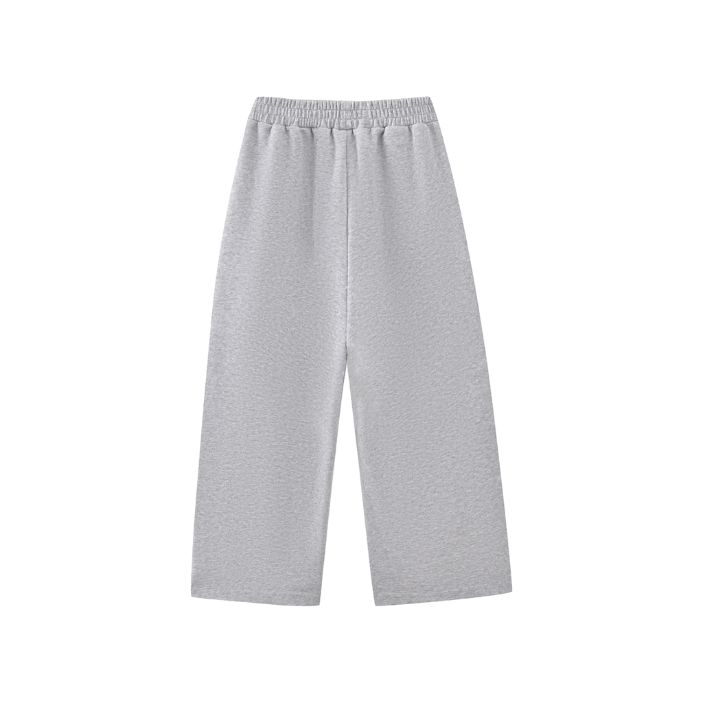 DURO Youth Wrestling straight-leg sweatpants in black, back view