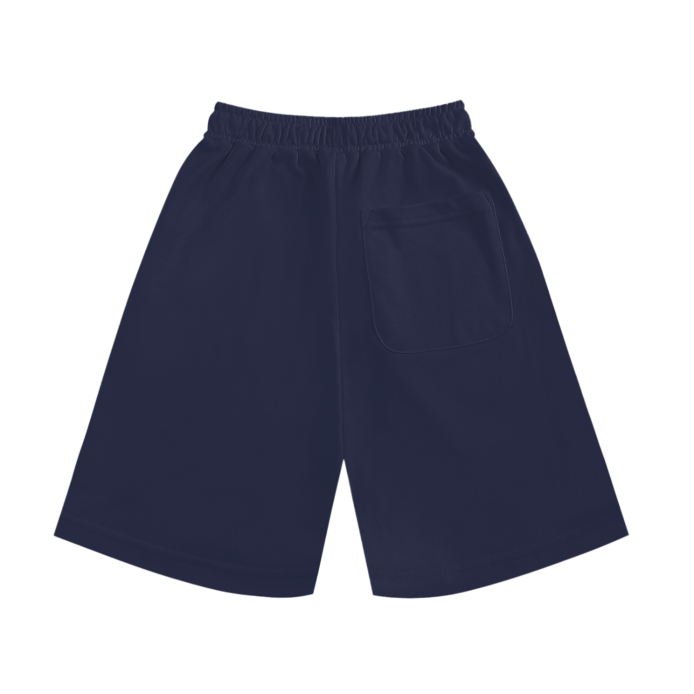 DURO Youth Wrestling cotton shorts in navy blue, back view