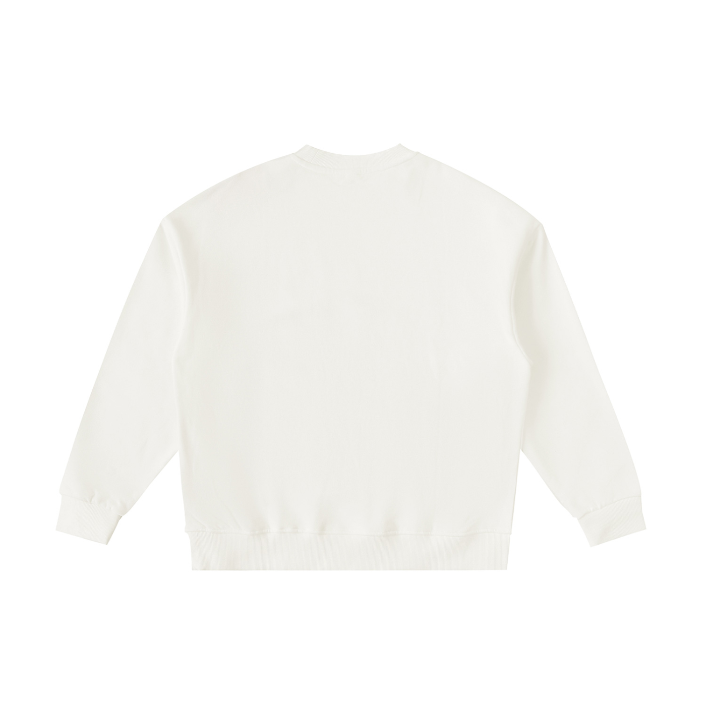 DURO Youth Wrestling heavyweight fleece crewneck in flower grey, back view