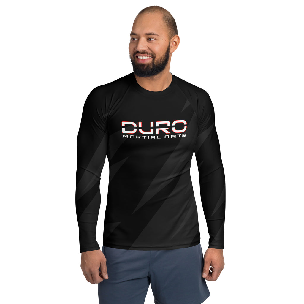 DURO Martial Arts long-sleeve rash guard, front view