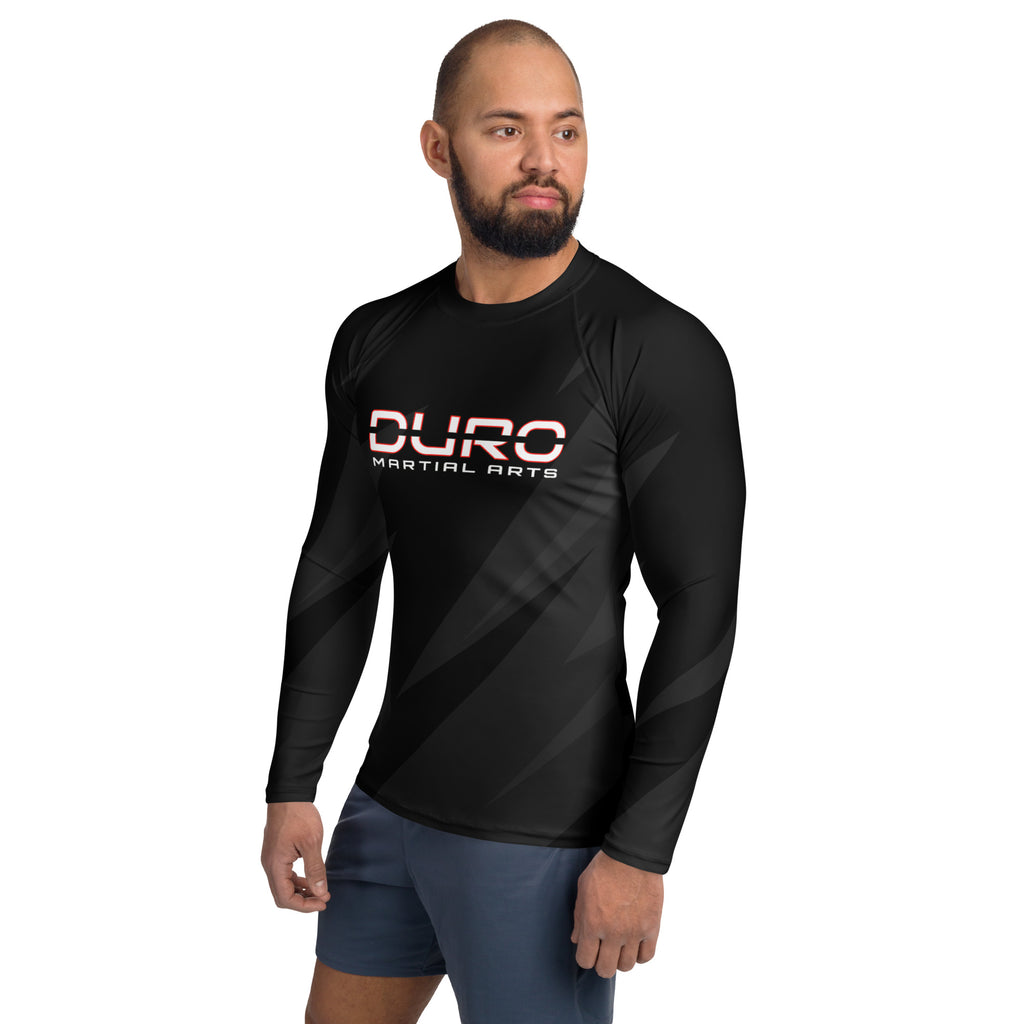 DURO Martial Arts long-sleeve rash guard, left side view