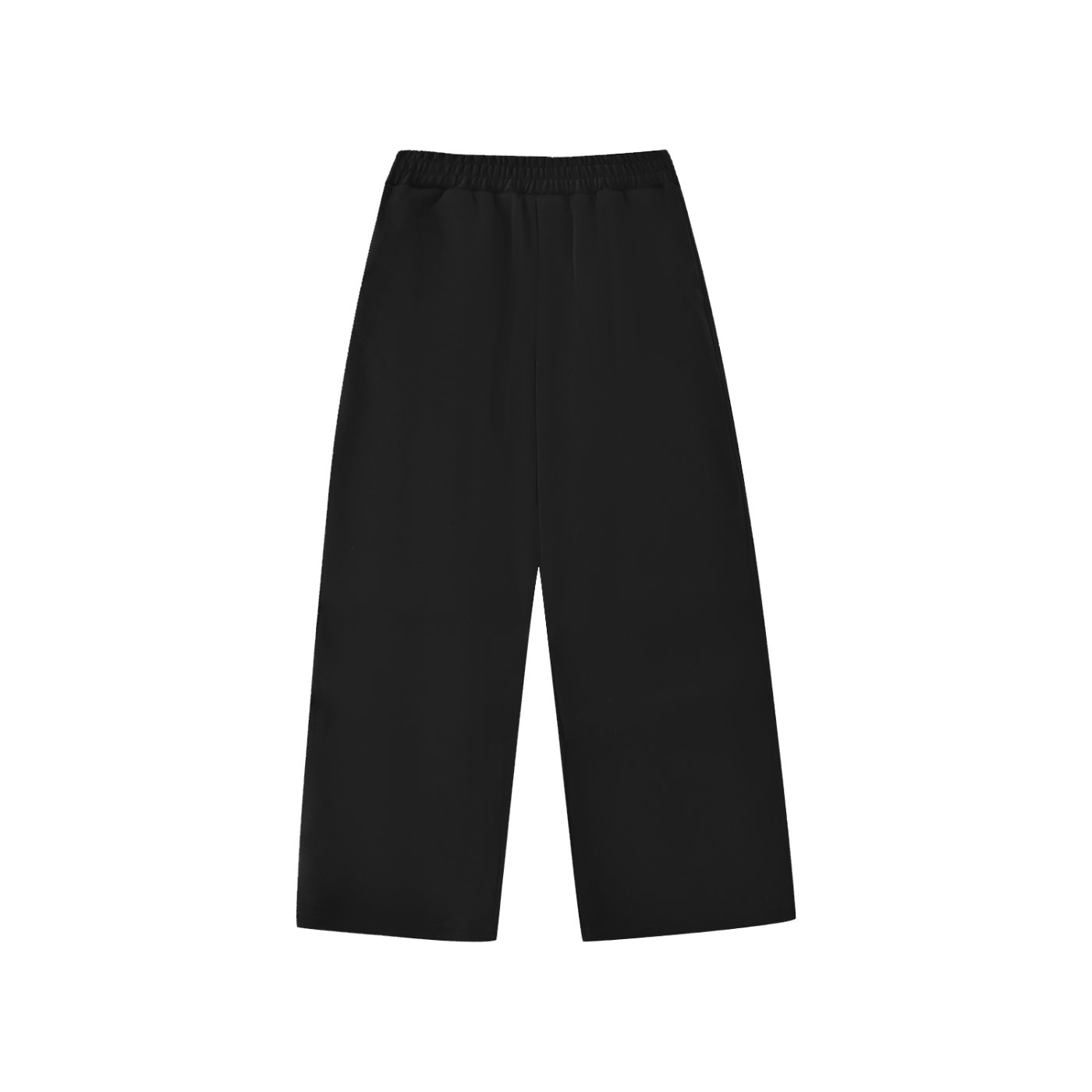 DURO Youth Wrestling straight-leg sweatpants in black, front view