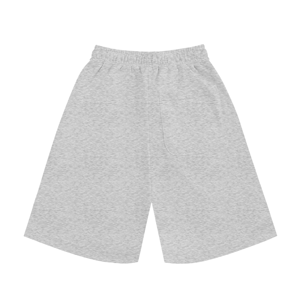 DURO Youth Wrestling cotton shorts in flower grey, back view