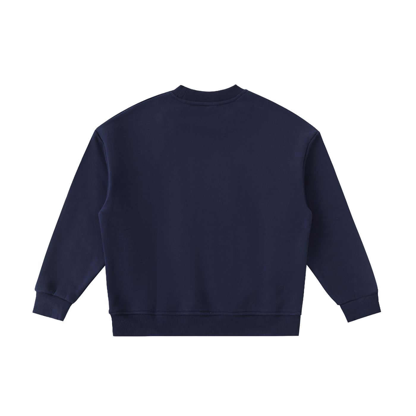 DURO Youth Wrestling heavyweight fleece crewneck in khaki, back view