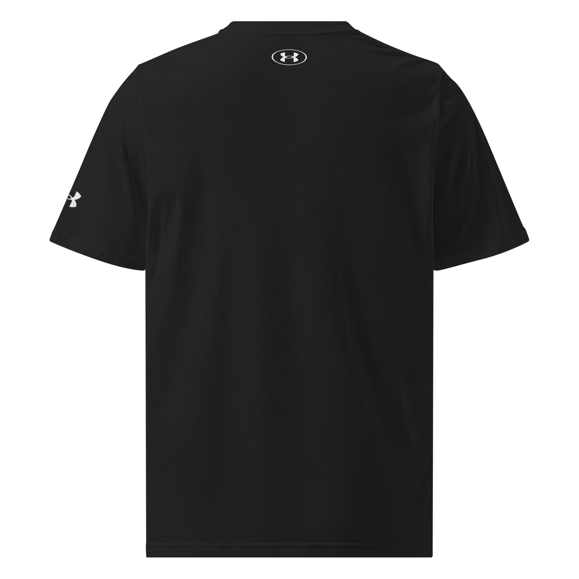 DURO Martial Arts Under Armour performance tee in black, back view