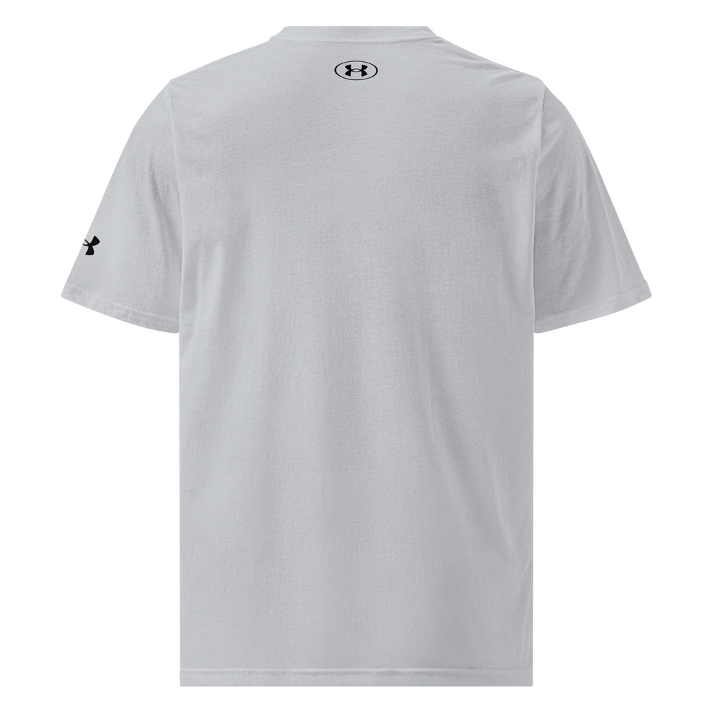 DURO Martial Arts Under Armour performance tee in grey, back view