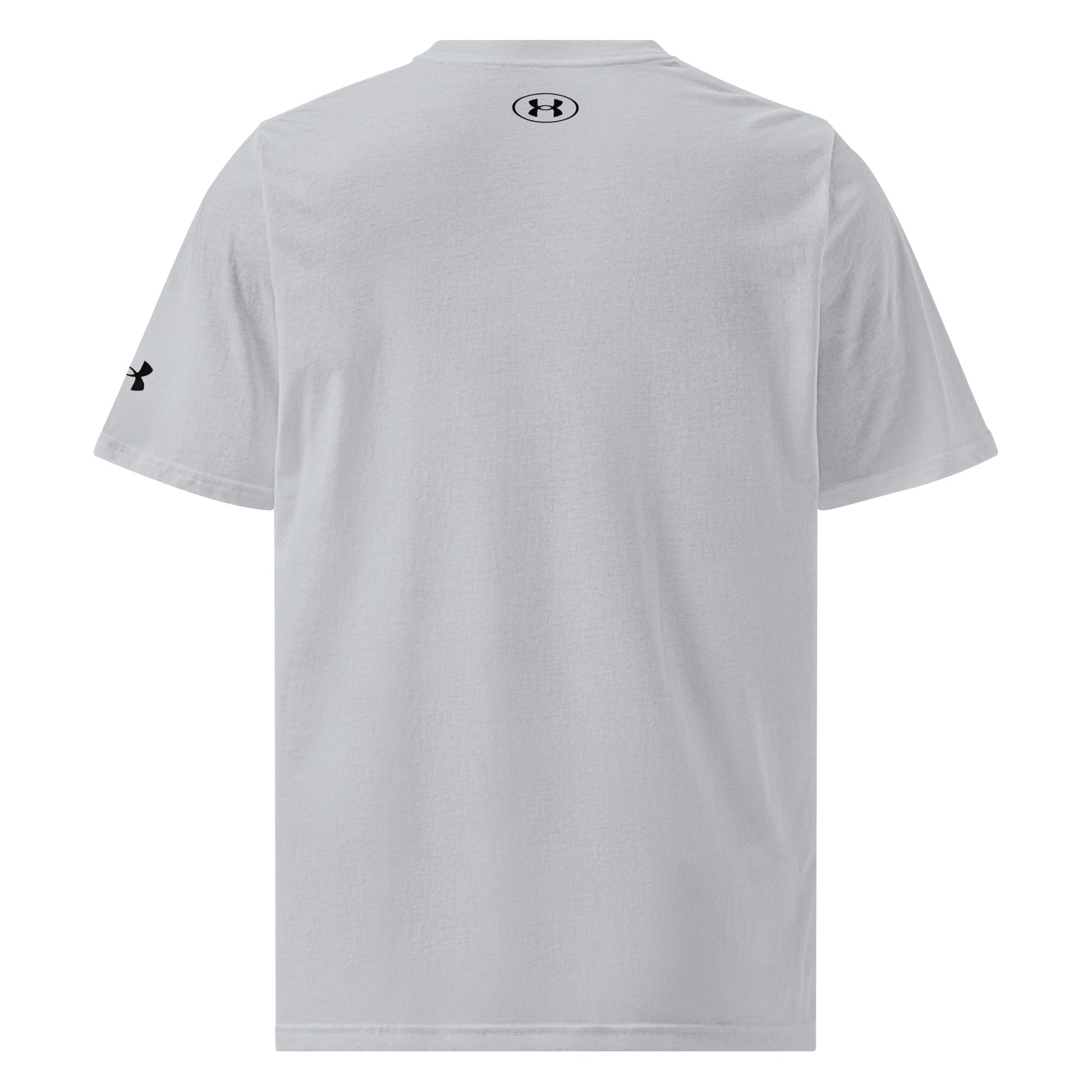 DURO Martial Arts Under Armour performance tee in grey, back view