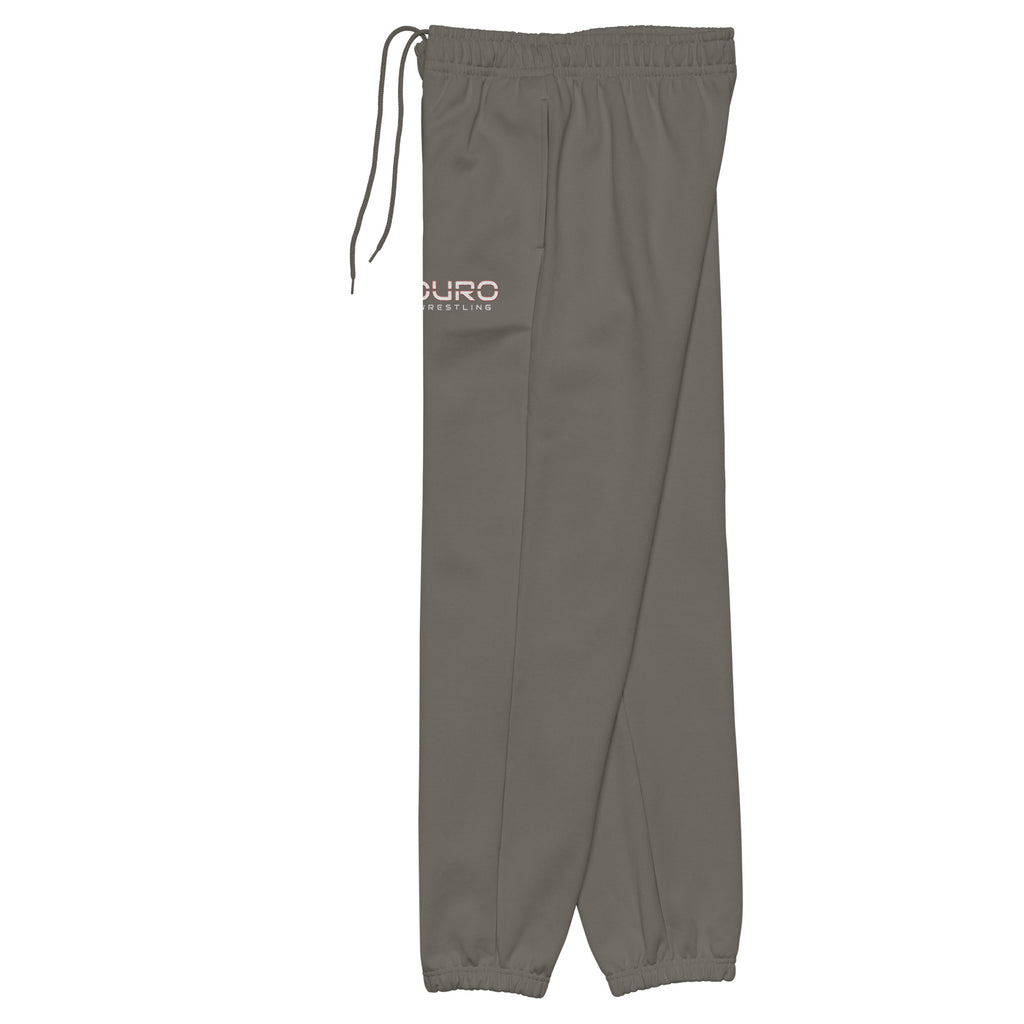 DURO Wrestling heavyweight sweatpants in asphalt grey, left side view