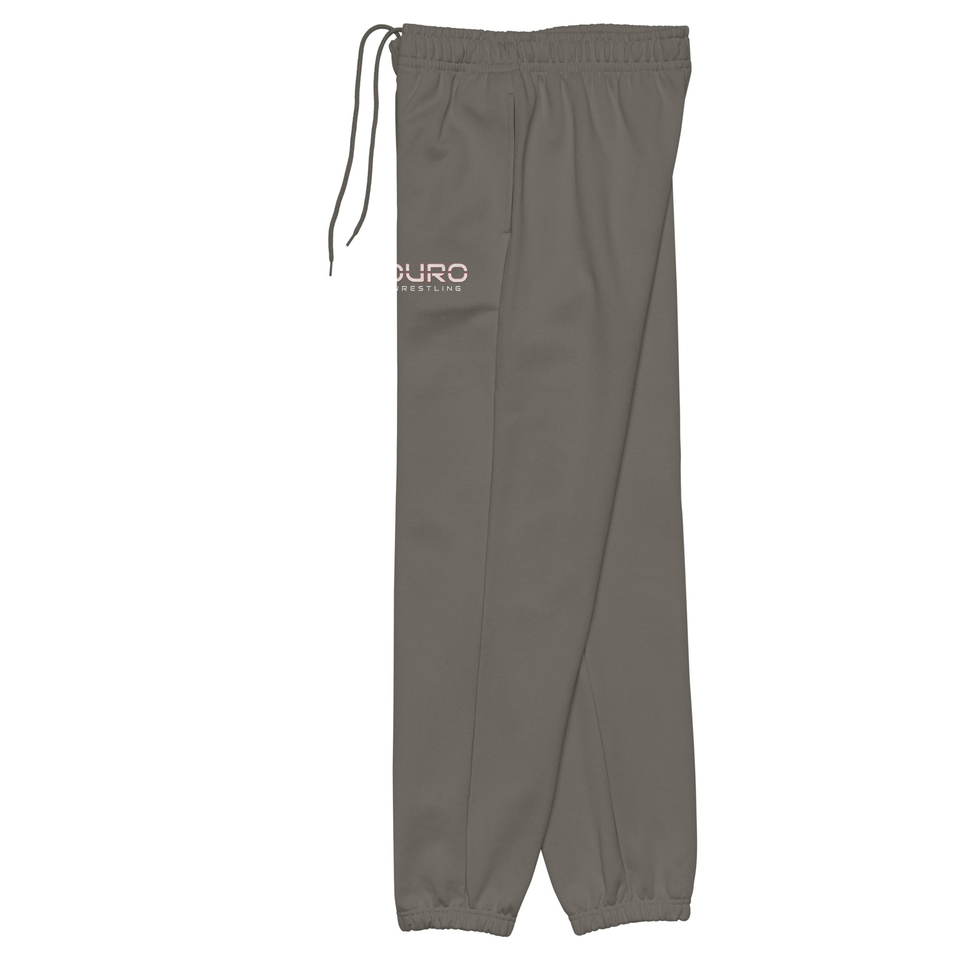 DURO Wrestling heavyweight sweatpants in asphalt grey, left side view