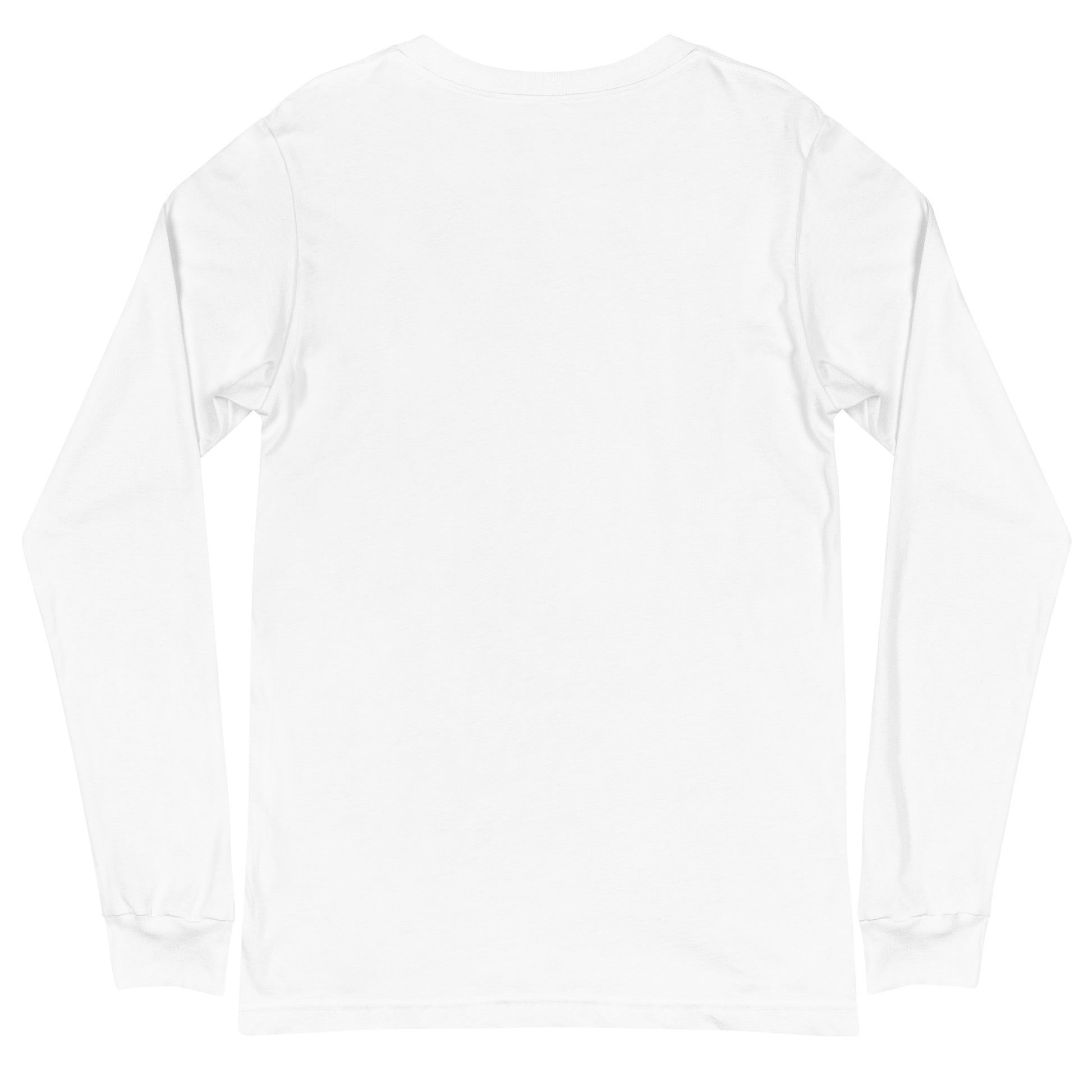 DURO Wrestling everyday long sleeve tee in white, back view