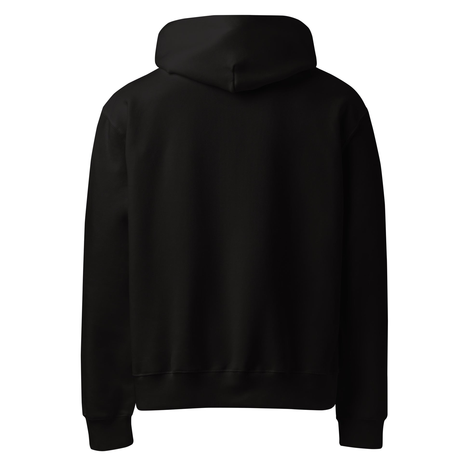 DURO Wrestling heavyweight hoodie in black, back view