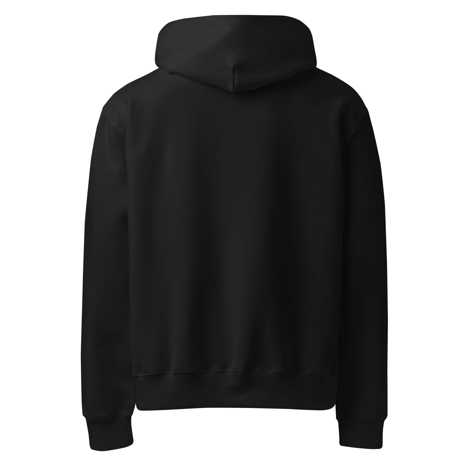 DURO Wrestling heavyweight hoodie in vintage black, back view