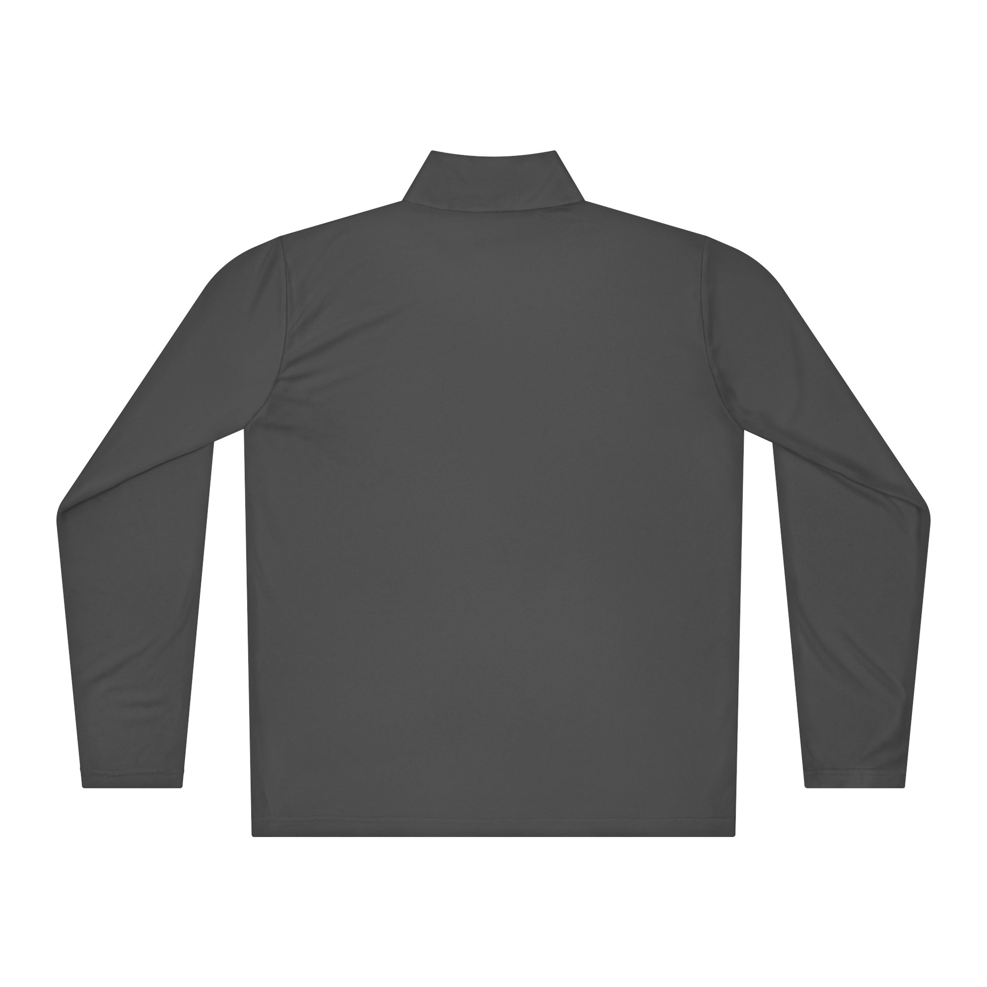 DURO Martial Arts performance quarter-zip in iron grey, back view