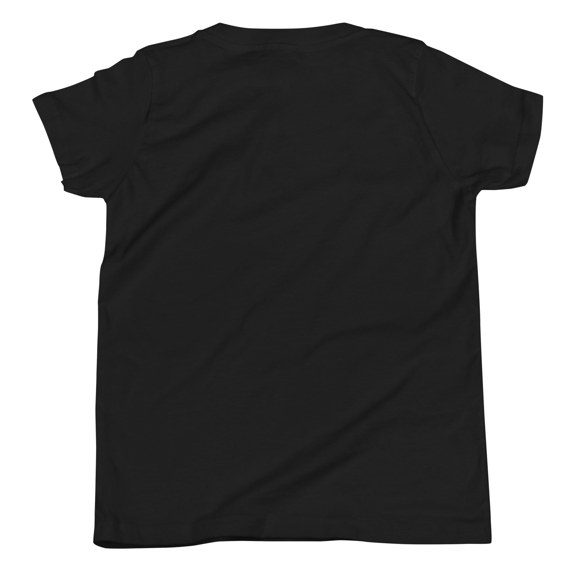 DURO Youth Wrestling everyday tee in black, back view