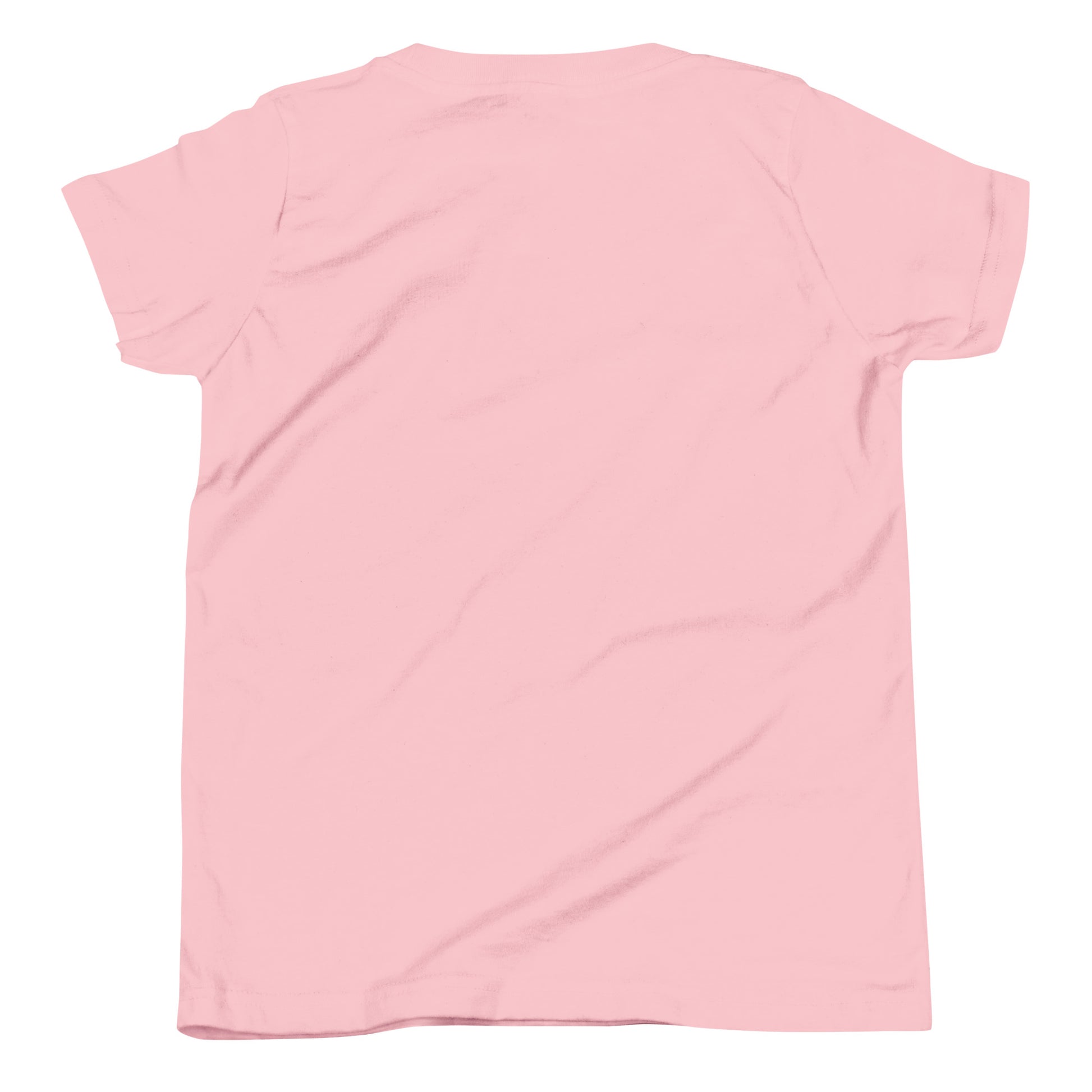 DURO Youth Wrestling everyday tee in pink, back view